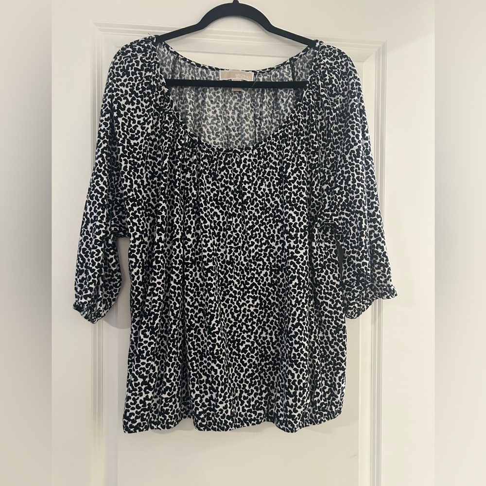 MICHAEL Michael Kors Black and White Blouse